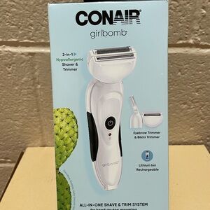 New Conair Girlbomb 2-in-1 Hypoallergenic Shaver & Trimmer